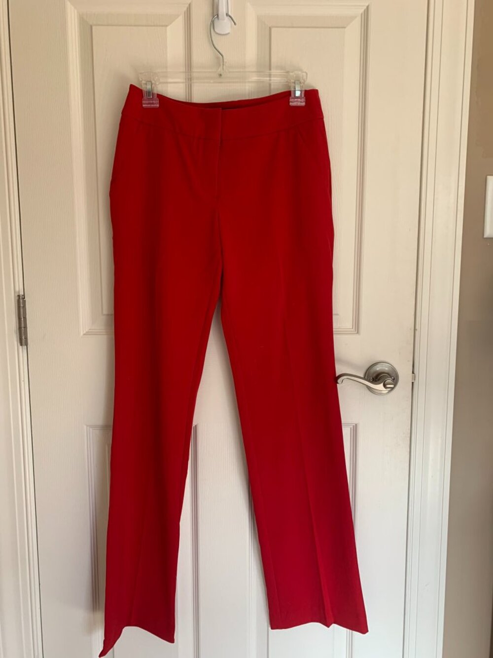 New York & Company Women's Bootcut Trouser Dress Pants, Red, size 0 NWT